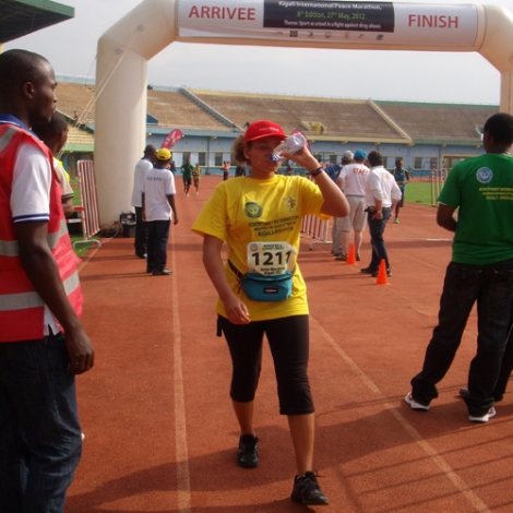Arrivée du Marathon de Kigali
